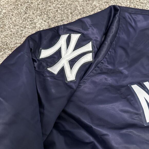 New York Yankees Pro Standard Wordmark Satin Full-Snap Jacket Men’s Size 3XL - Picture 5 of 10